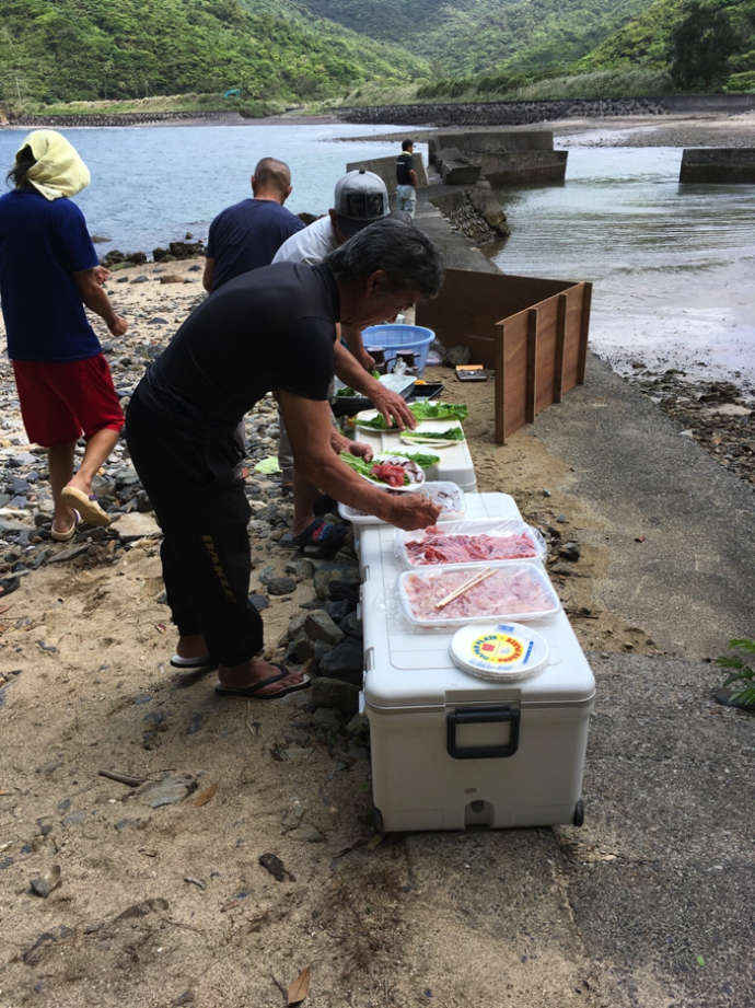 宇検村で開催されている行事の様子