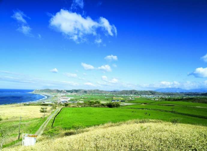 浦河町の広大な景色