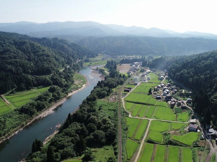 千曲川周辺の風景