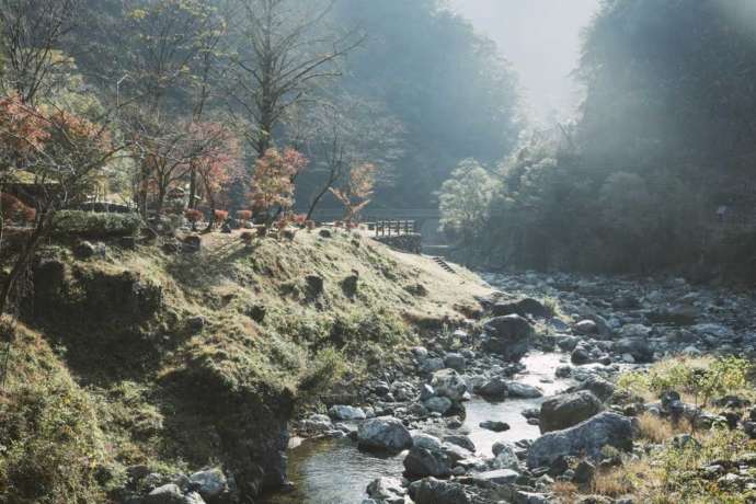 五木村にある川辺川の水辺