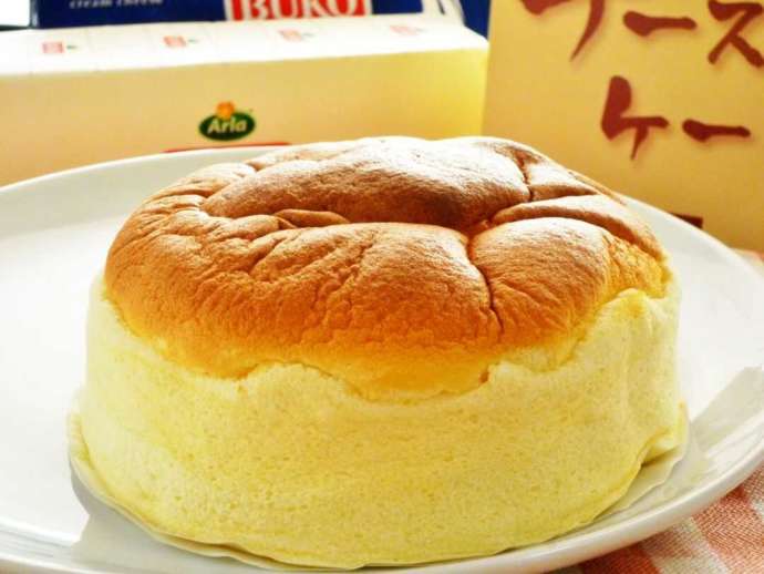 「大黒屋 大峰本店」の「ふわふわスフレのチーズケーキ」