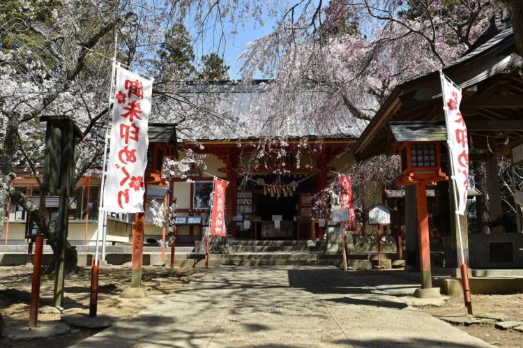 宮城県登米市にある若草稲荷神社の社殿入口