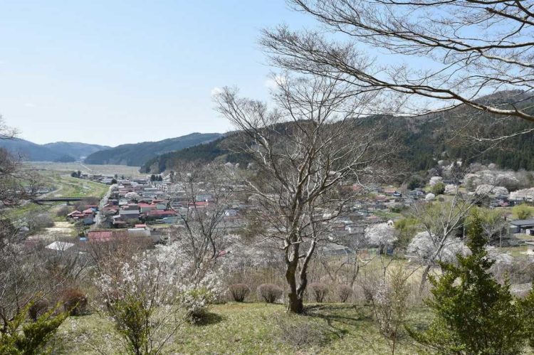 若草稲荷神社から眺める米川方面の景色