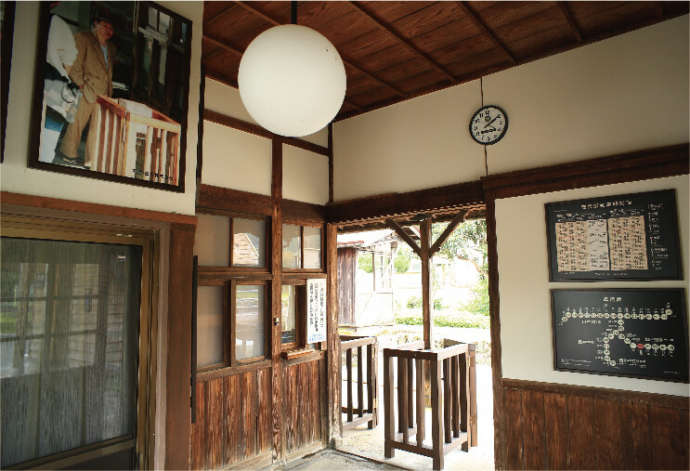 若桜鉄道の安部駅本屋