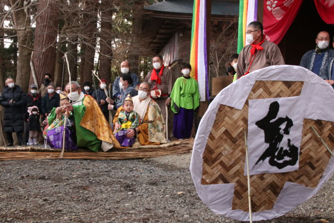 宮城県涌谷町で開催される箟岳・白山祭