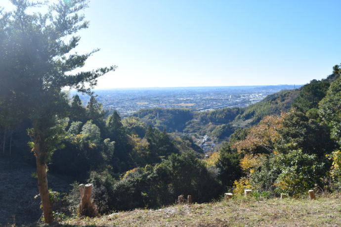 「花沢城跡」からの展望