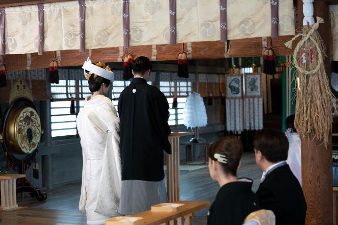 静岡県焼津市にある焼津神社の神前結婚式