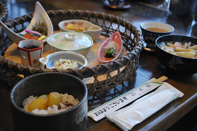 川原湯温泉 山木館の朝食