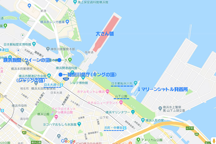 山下公園周辺マップ