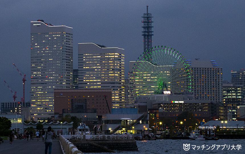 山下公園から見る夜景