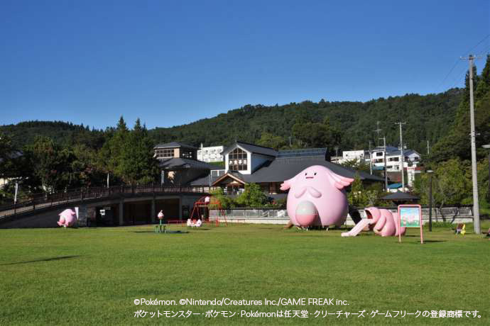 ポケモンのラッキーにちなんだ公園