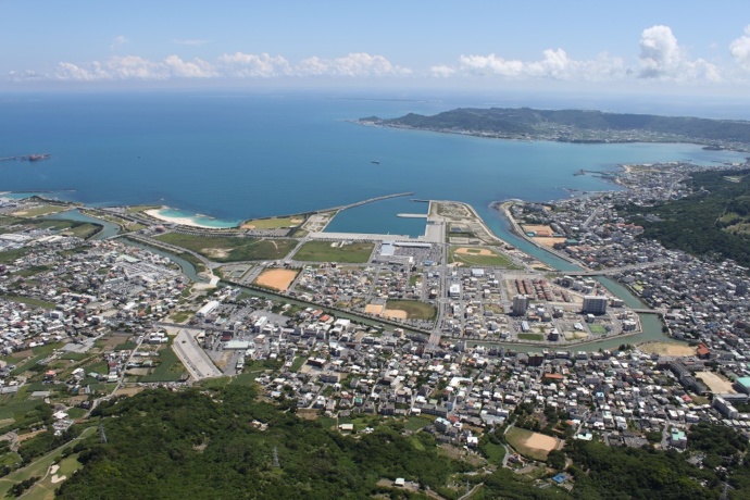 与那原町マリンタウン東浜地区の状況