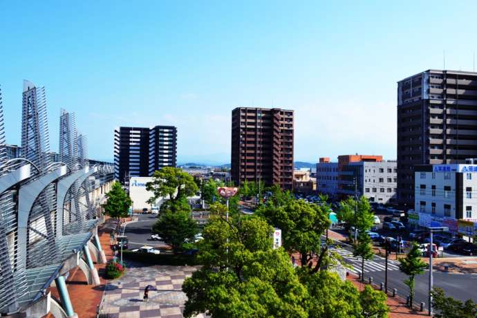 行橋駅前の風景