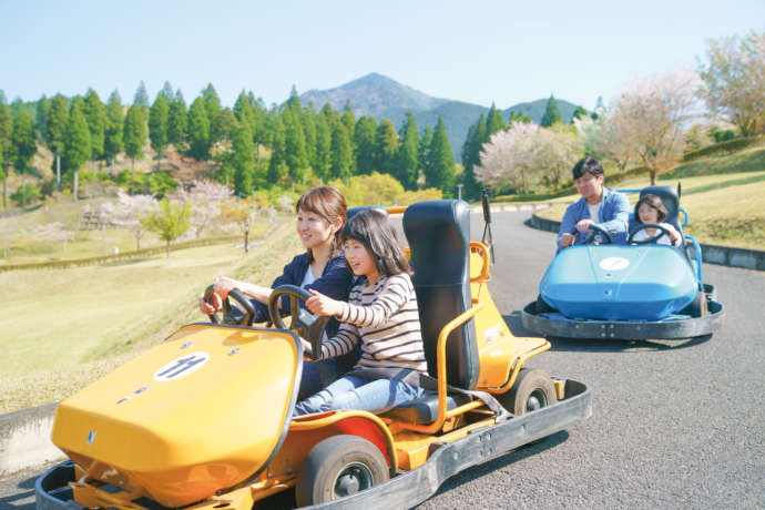 熊本県湯前町のグリーンパレス内にあるゴーカート