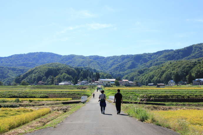 由利本荘市の中直根（なかひたね）地域の様子