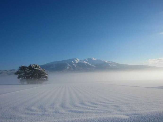 冬の鳥海山