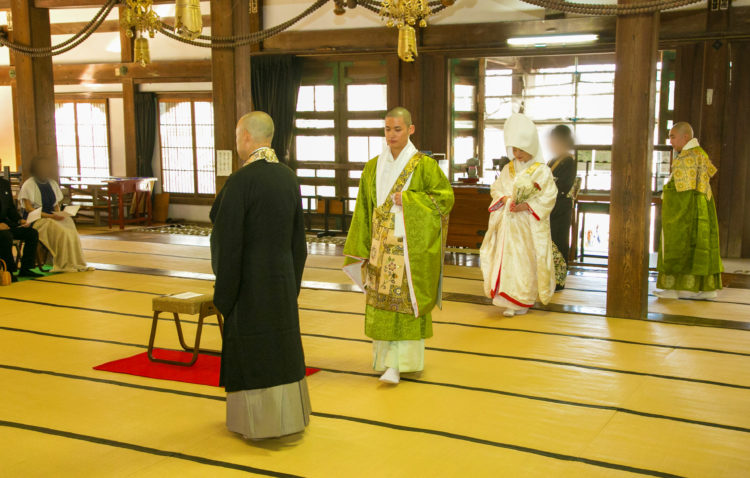 光明寺の仏前結婚式