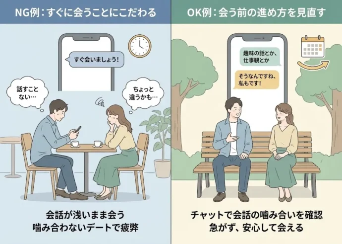 「すぐ会う」にこだわりすぎない