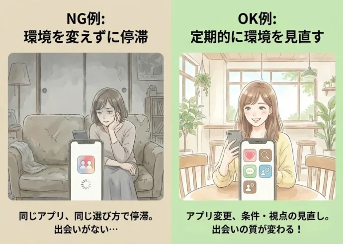 出会いの「環境」を定期的に見直す