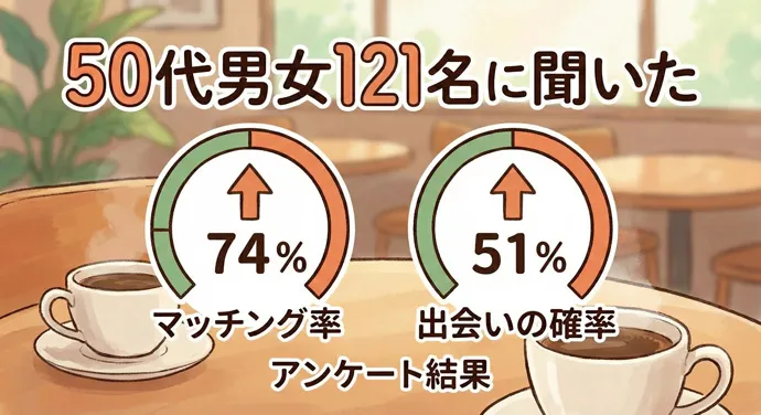 50代でも本当に出会える？先に結論とデータをチェック