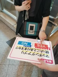 25.07.07街頭インタビューの様子