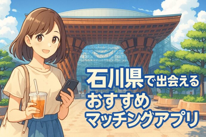 石川県でおすすめのマッチングアプリのイメージイラスト