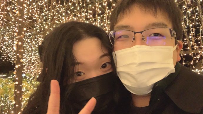 新年デートの時の写真