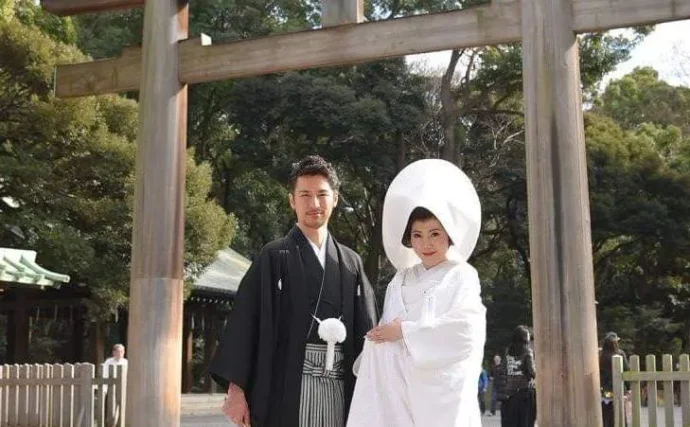 お二人の白無垢と和装姿