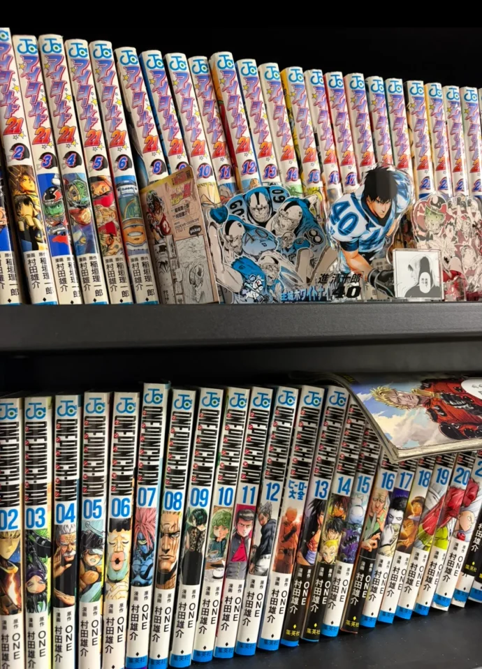 ご主人が集めている少年ジャンプの単行本の写真