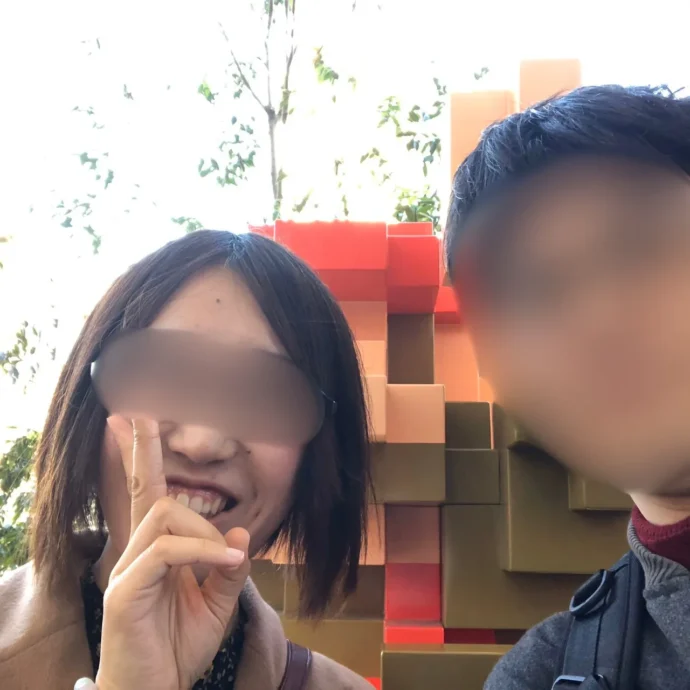 東京のニンテンドーストアを訪れた際の後ろ姿の写真