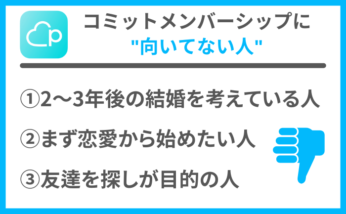 コミットメンバーシップに向いてない人