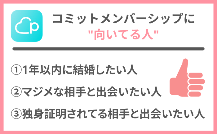 コミットメンバーシップに向いてる人