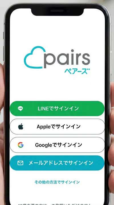 ペアーズの登録方法を追加