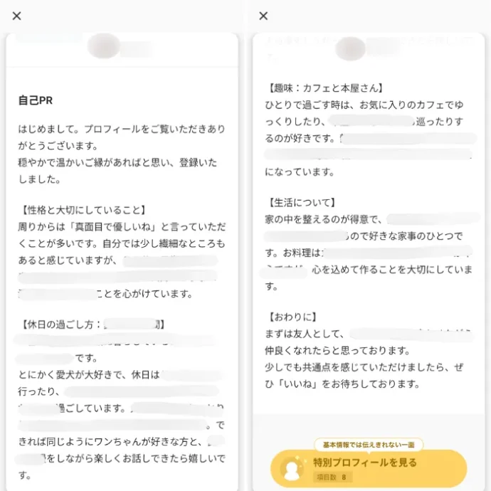 ぴんくさんの自己紹介文