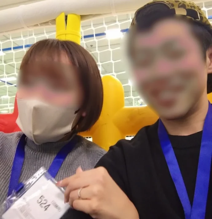 シングルマザーぴぽさんと旦那さんの写真