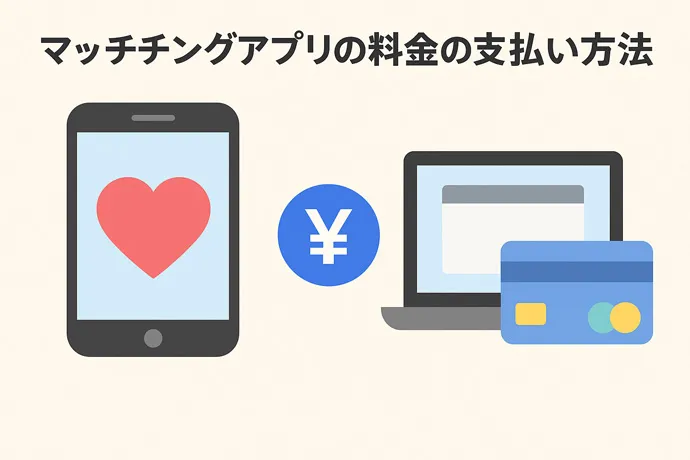 マッチングアプリの料金の支払い方法のアイキャッチ画像