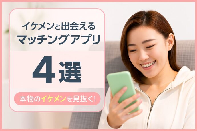 イケメンと出会えるマッチングアプリ4選