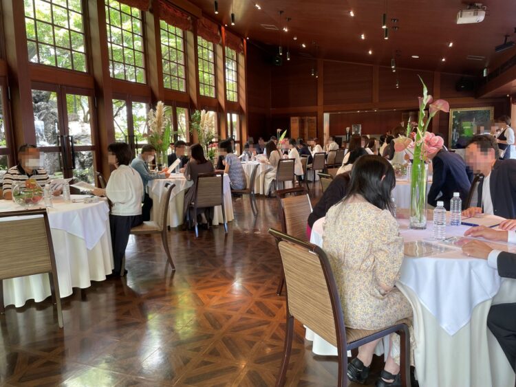 岩崎台倶楽部グラスグラスで行われたみよし商工会の婚活イベント
