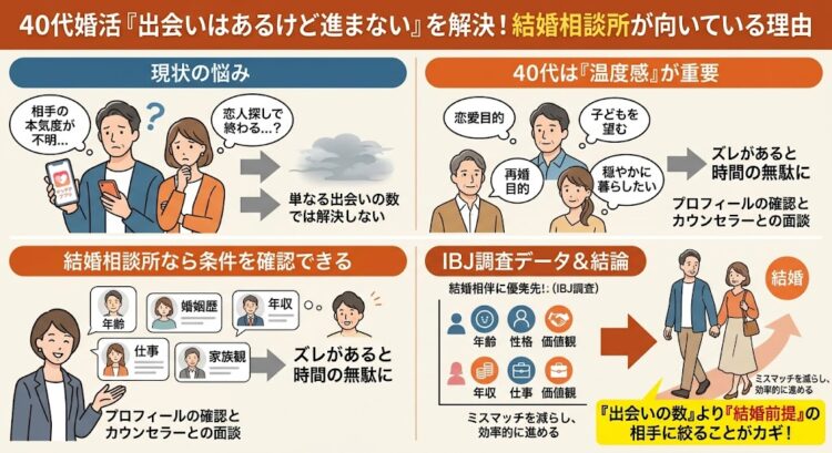 アプリや自然な出会いで、真剣度のズレを感じている人の図解