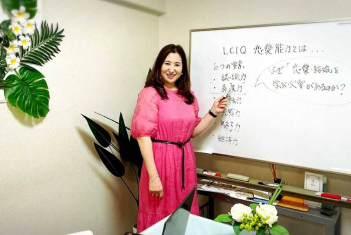 LCIQ(恋愛能力）講座中の福岡さん