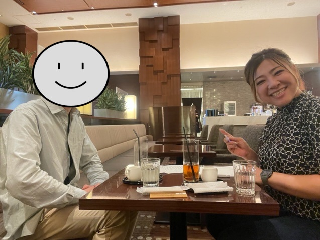 ミチ婚の代表カウンセラーの十川さんと会員様の面談の様子