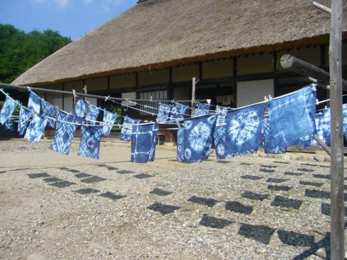 奥会津博物館の藍染体験