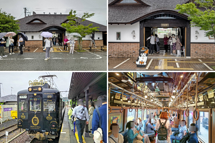 BBQ DE マッチング！赤い糸大作戦で「たま電車」を利用する参加者たち