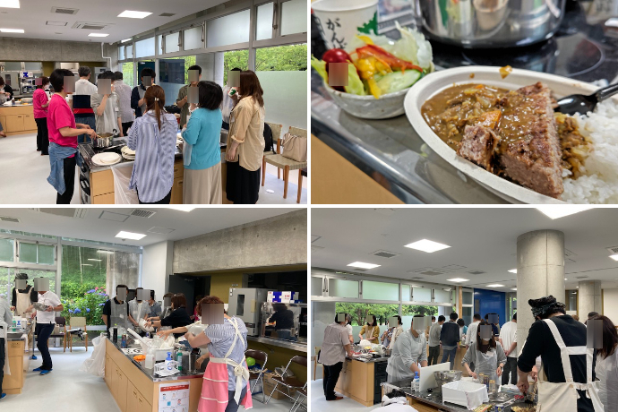 BBQ DE マッチング！赤い糸大作戦でカレー作りを楽しむ参加者