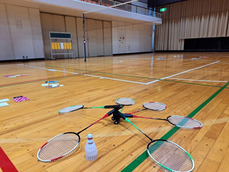 田原市結婚支援センターが開催した「バドミントンコン」の会場