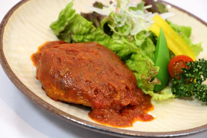 銀座熊本館のあか牛ハンバーグ