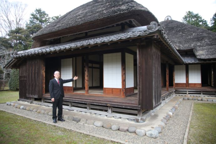 大原幽学の旧邸を案内してくださる館長さん