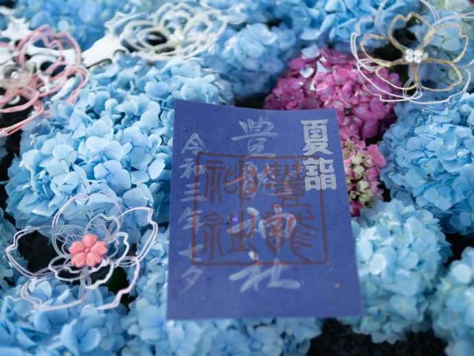 「豊龍神社」の花手水と季節限定の御朱印