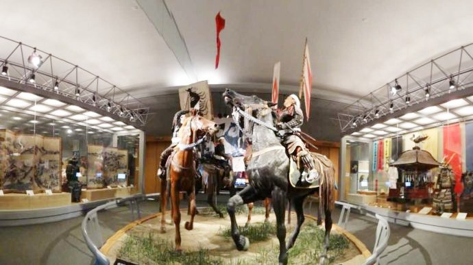 南相馬市博物館にある相馬野馬追のジオラマ