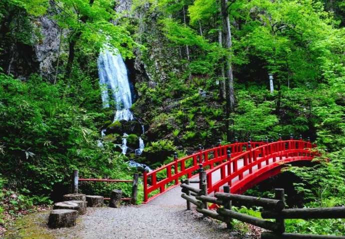 不動の滝の風景